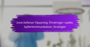 Zone Defense Tilpasning: Ændringer i spillet, Spillerkommunikation, Strategier